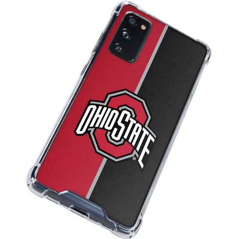 Ohio State University OSU Buckeyes Split Galaxy S20 FE Clear Case